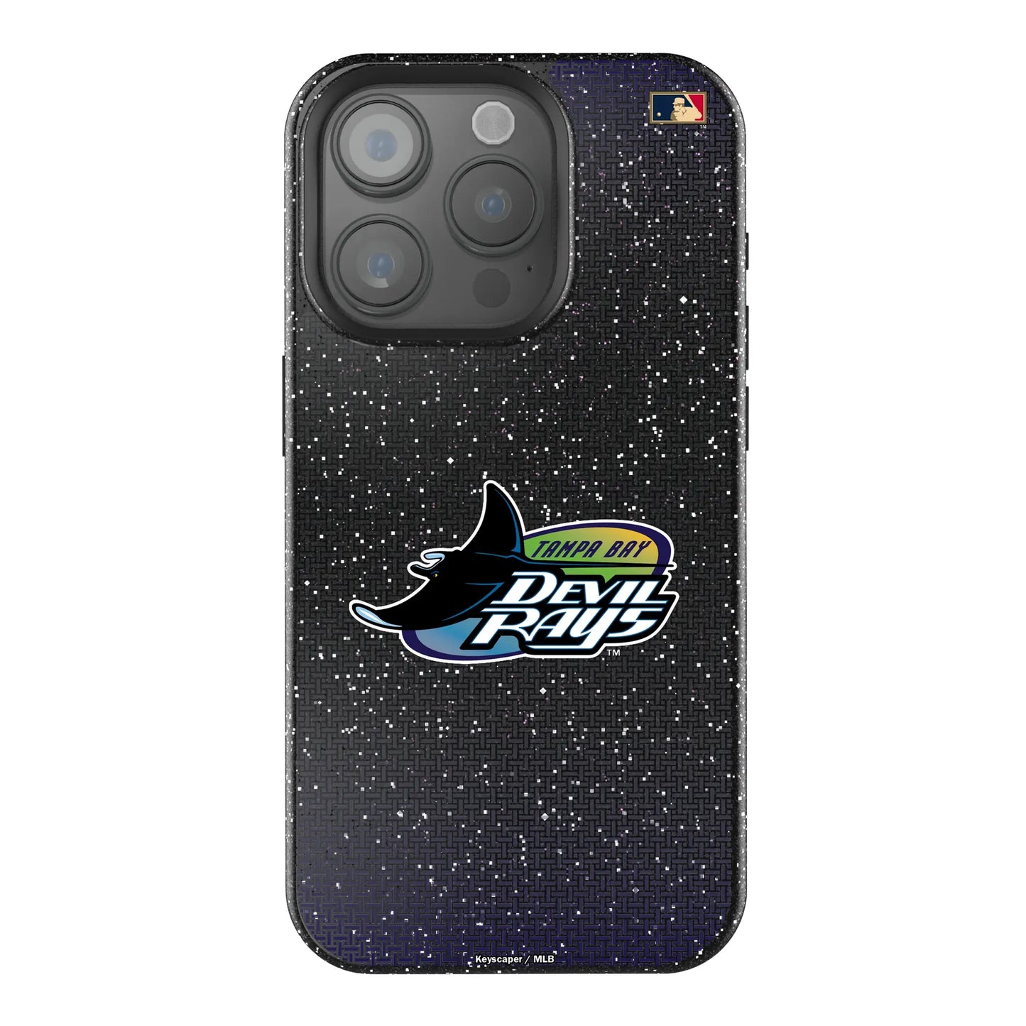 Tampa Bay 1998-2000 - Cooperstown Collection Linen Black Bling Phone Case for Apple iPhone