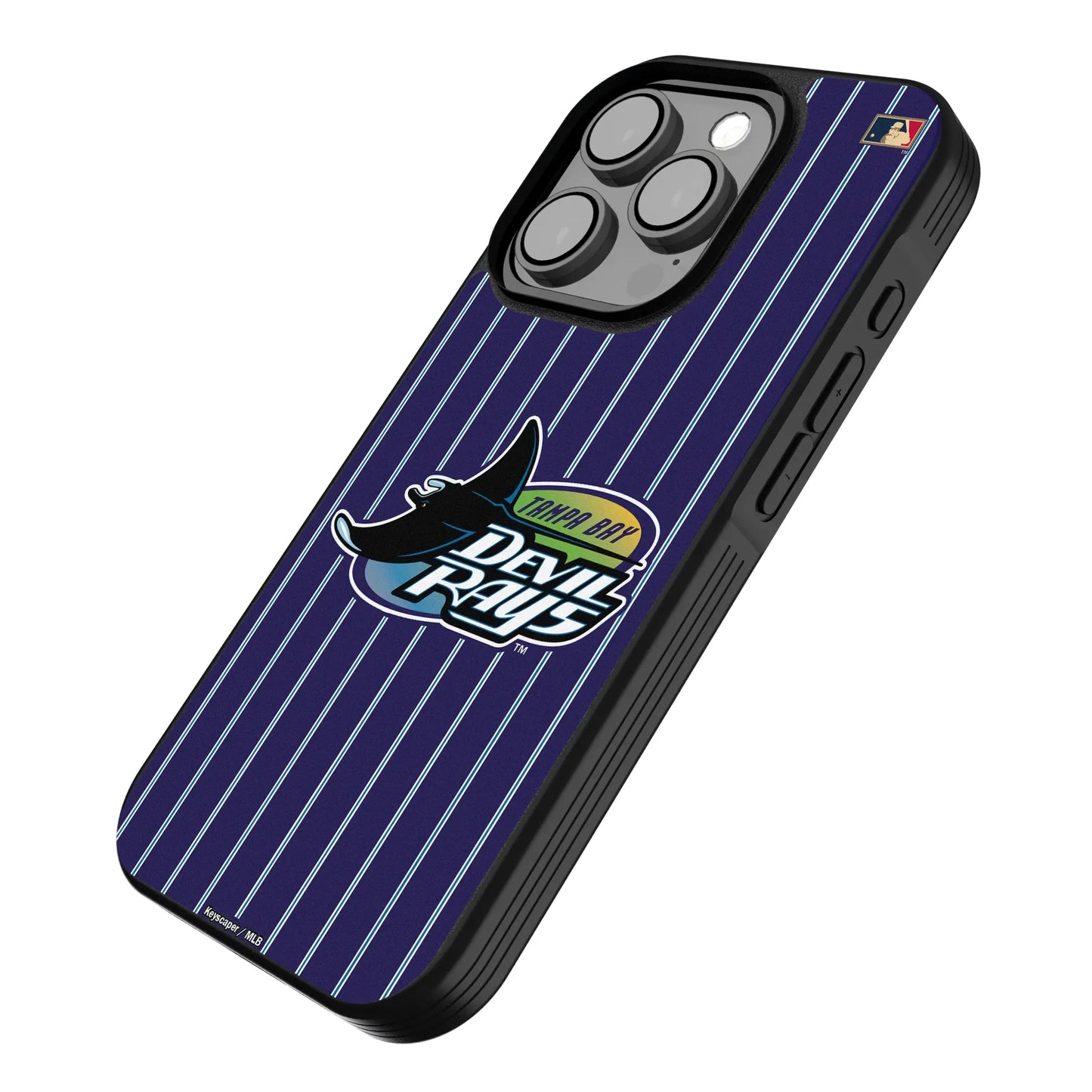 Tampa Bay 1998-2000 - Cooperstown Collection Pinstripe Bump Phone Case for Apple iPhone