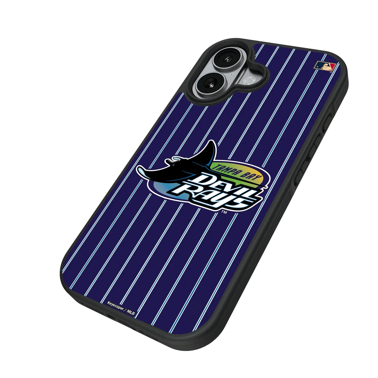 Tampa Bay 1998-2000 - Cooperstown Collection Pinstripe Bump Phone Case for Apple iPhone