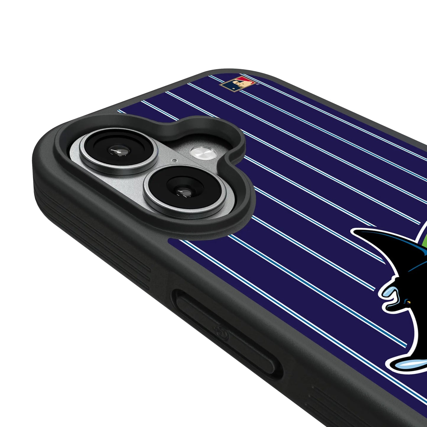 Tampa Bay 1998-2000 - Cooperstown Collection Pinstripe Bump Phone Case for Apple iPhone