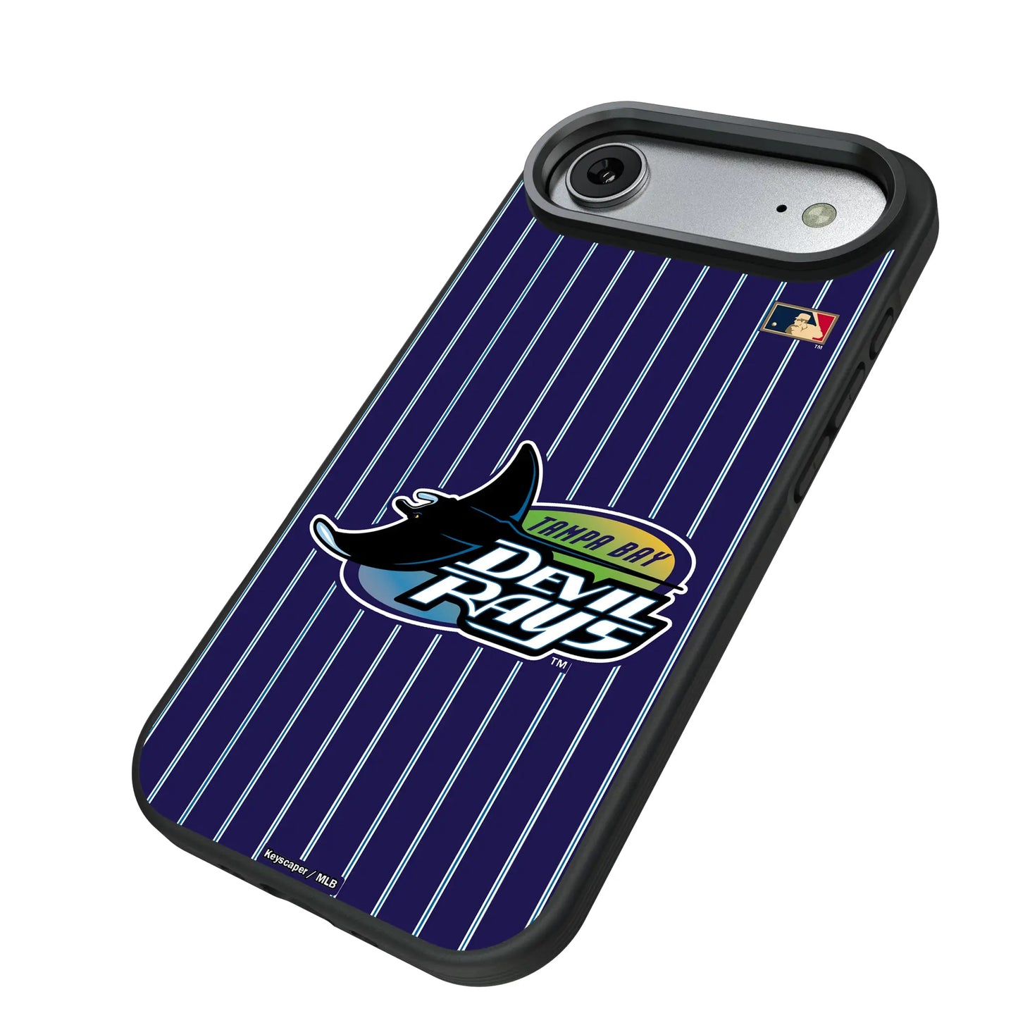 Tampa Bay 1998-2000 - Cooperstown Collection Pinstripe Bump Phone Case for Apple iPhone