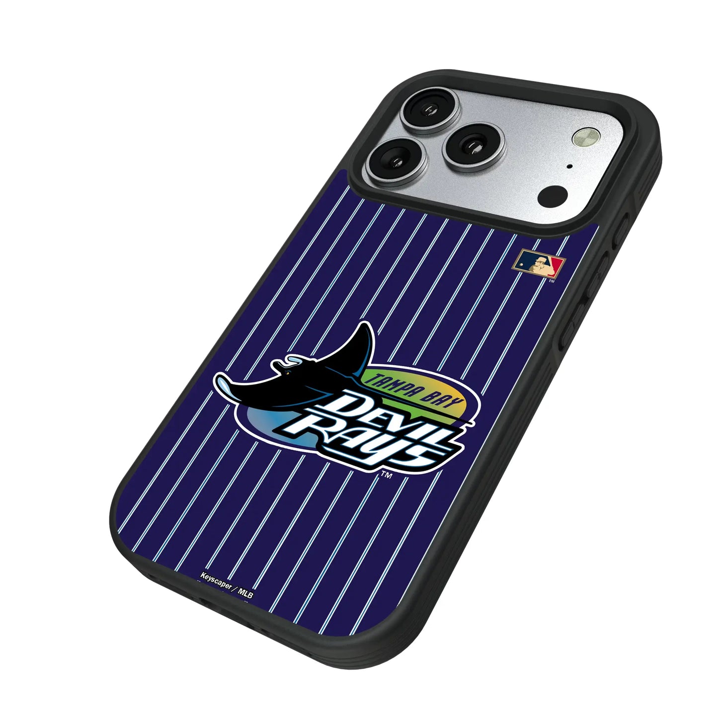 Tampa Bay 1998-2000 - Cooperstown Collection Pinstripe Bump Phone Case for Apple iPhone