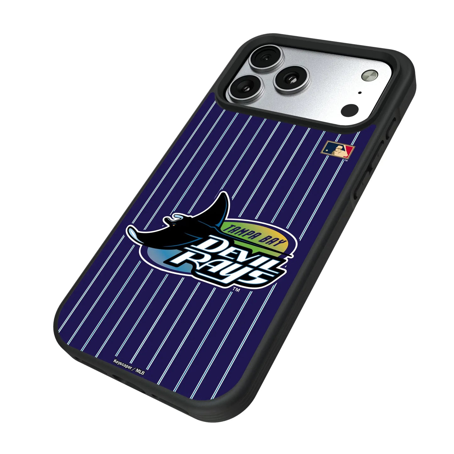 Tampa Bay 1998-2000 - Cooperstown Collection Pinstripe Bump Phone Case for Apple iPhone