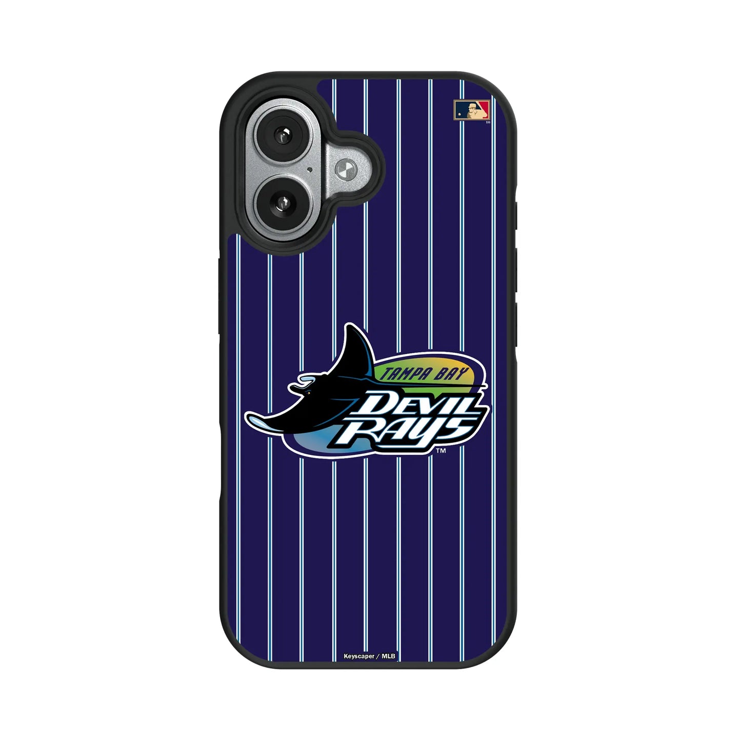 Tampa Bay 1998-2000 - Cooperstown Collection Pinstripe Bump Phone Case for Apple iPhone