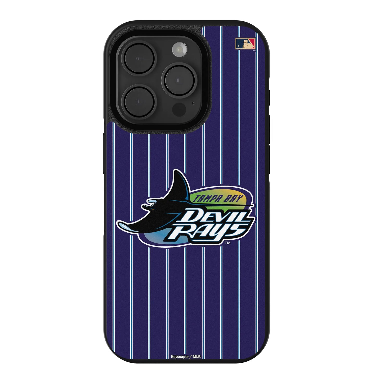 Tampa Bay 1998-2000 - Cooperstown Collection Pinstripe Bump Phone Case for Apple iPhone