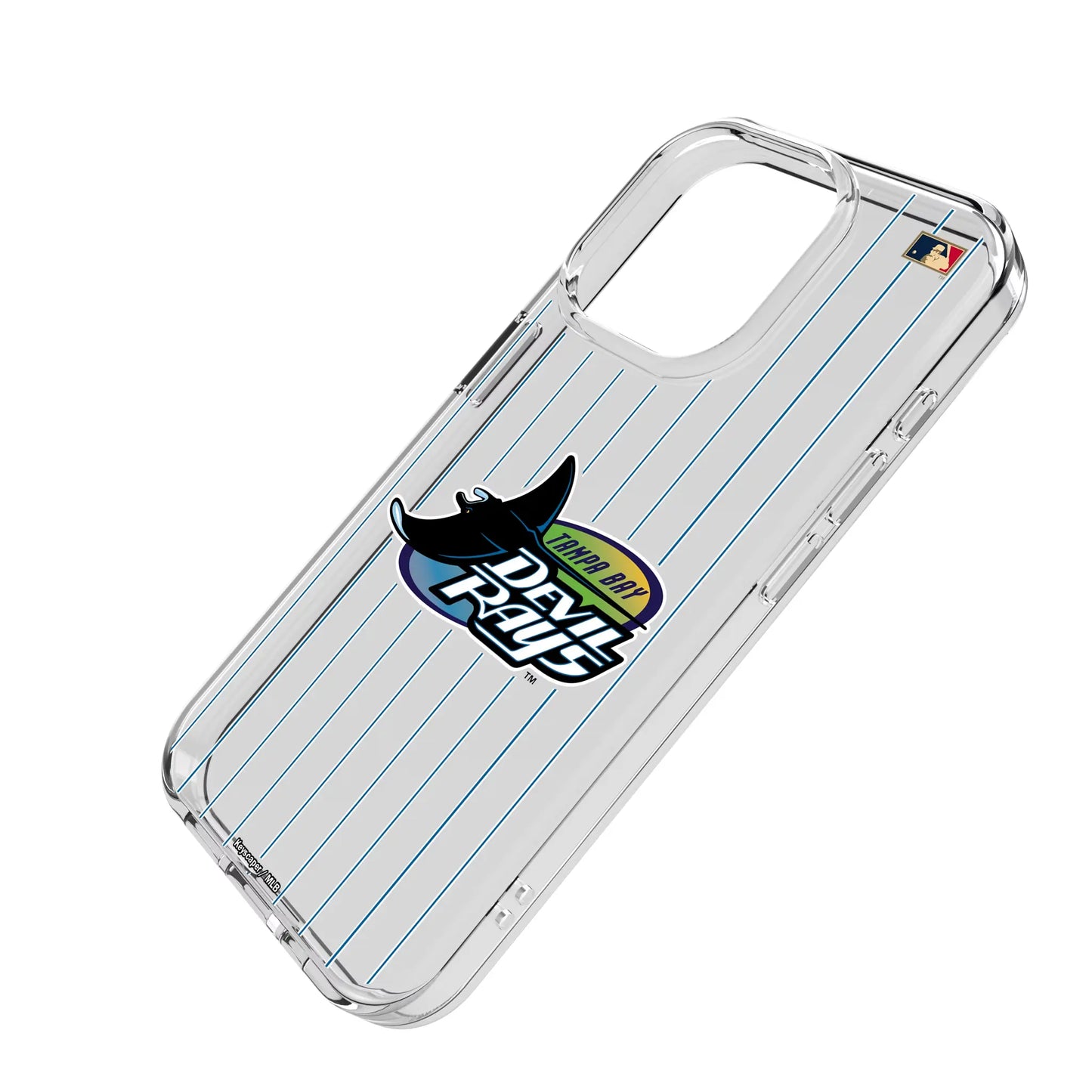 Tampa Bay 1998-2000 - Cooperstown Collection Pinstripe Clear Phone Case for Apple iPhone