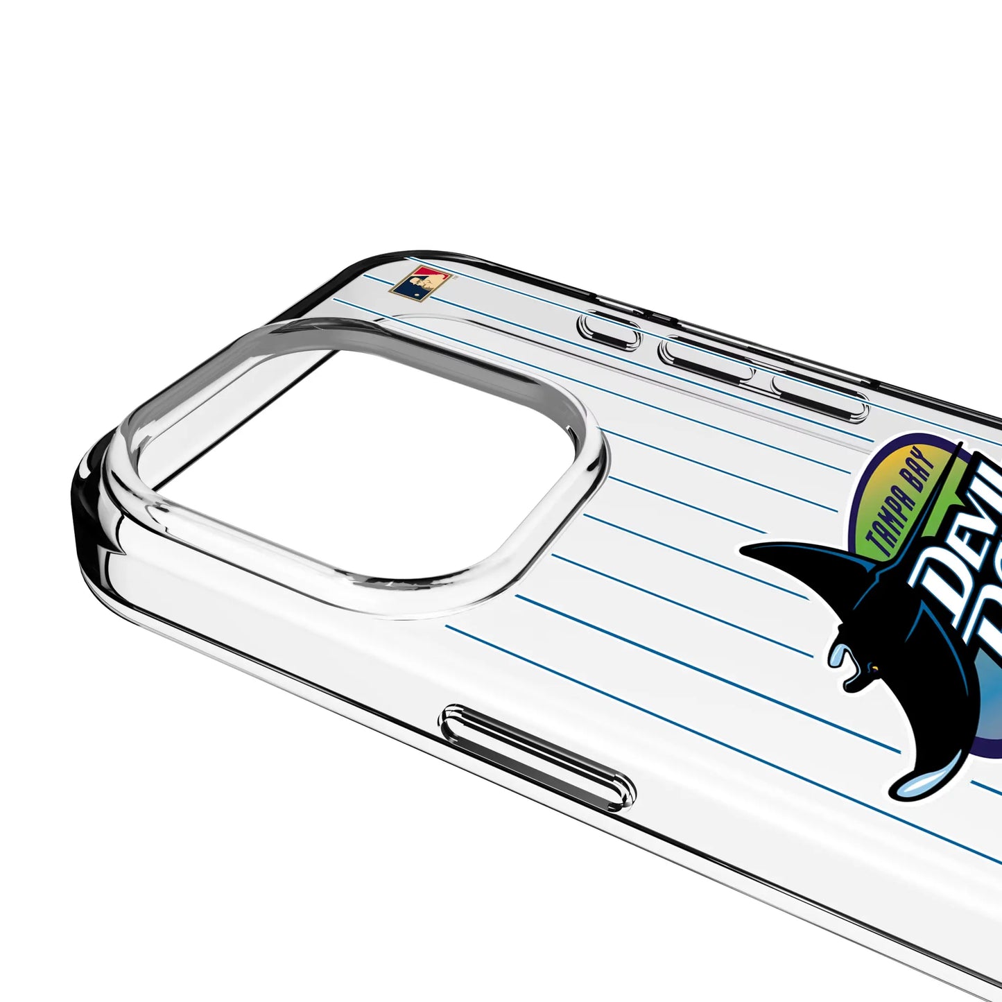Tampa Bay 1998-2000 - Cooperstown Collection Pinstripe Clear Phone Case for Apple iPhone