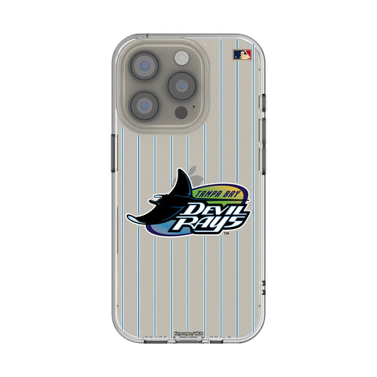 Tampa Bay 1998-2000 - Cooperstown Collection Pinstripe Clear Phone Case for Apple iPhone
