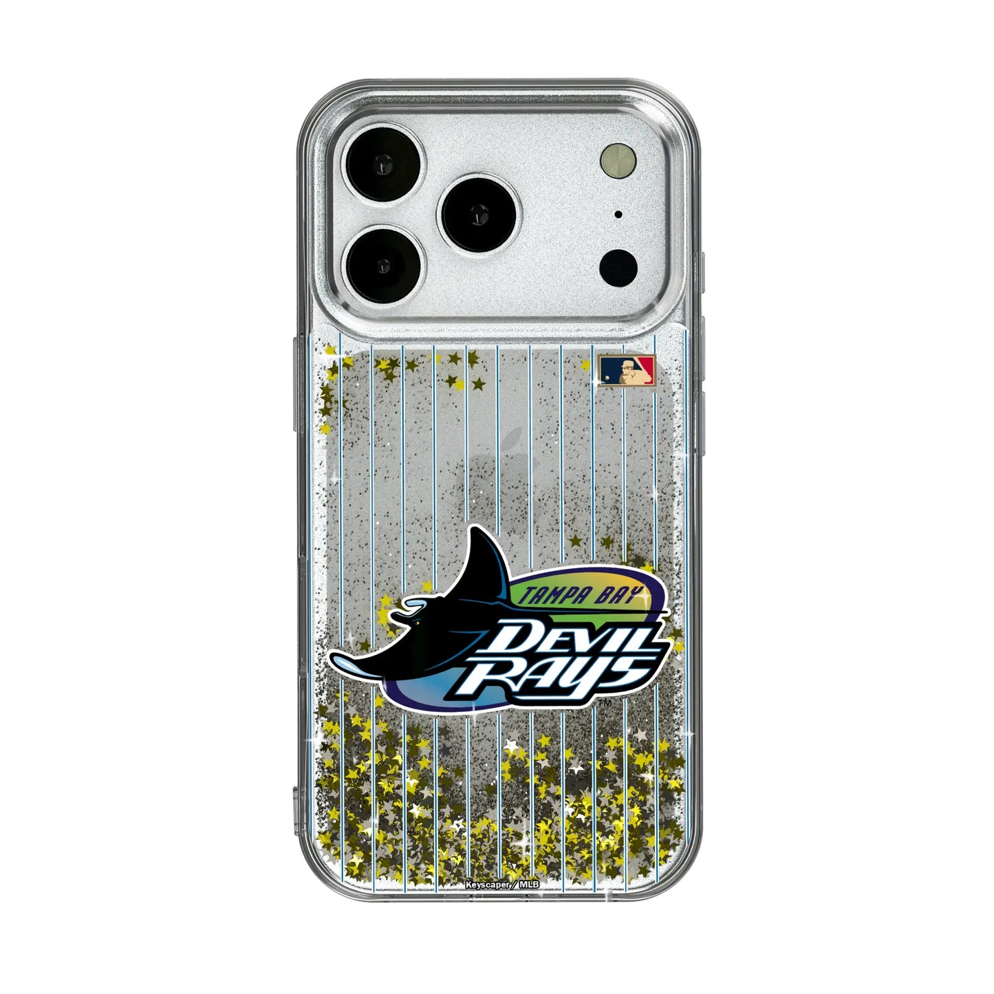 Tampa Bay 1998-2000 - Cooperstown Collection Pinstripe Glitter Phone Case for Apple iPhone