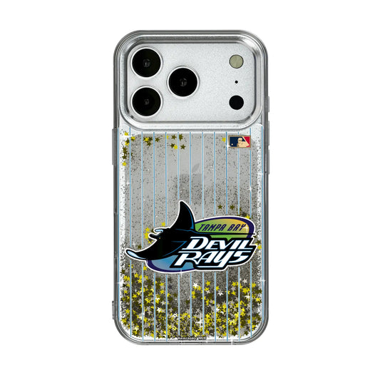 Tampa Bay 1998-2000 - Cooperstown Collection Pinstripe Glitter Phone Case for Apple iPhone