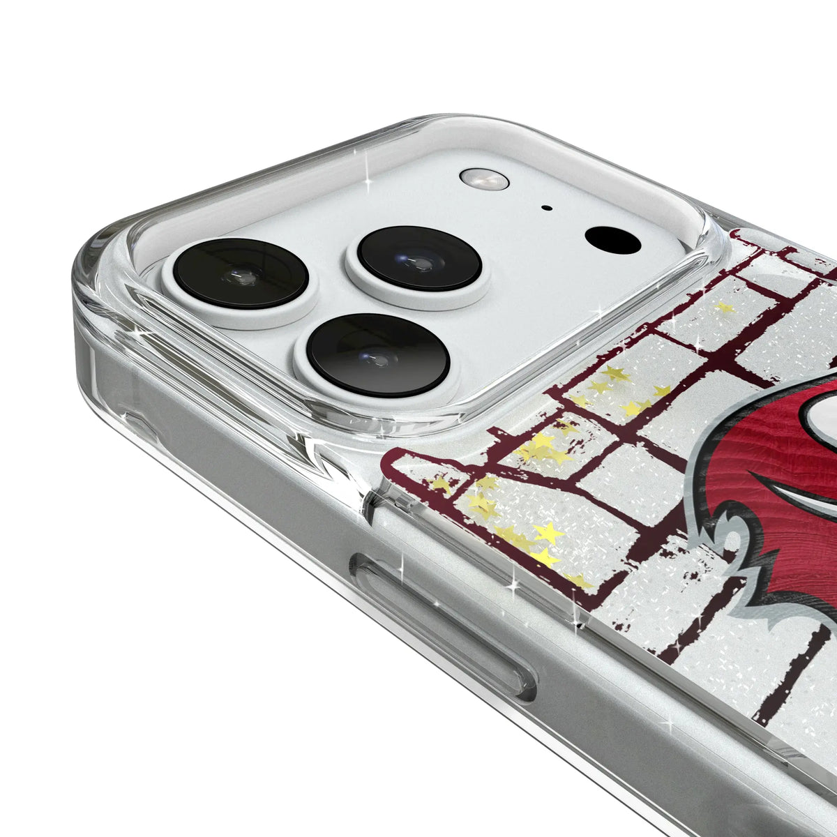 Tampa Bay Buccaneers Brick Glitter Phone Case for Apple iPhone