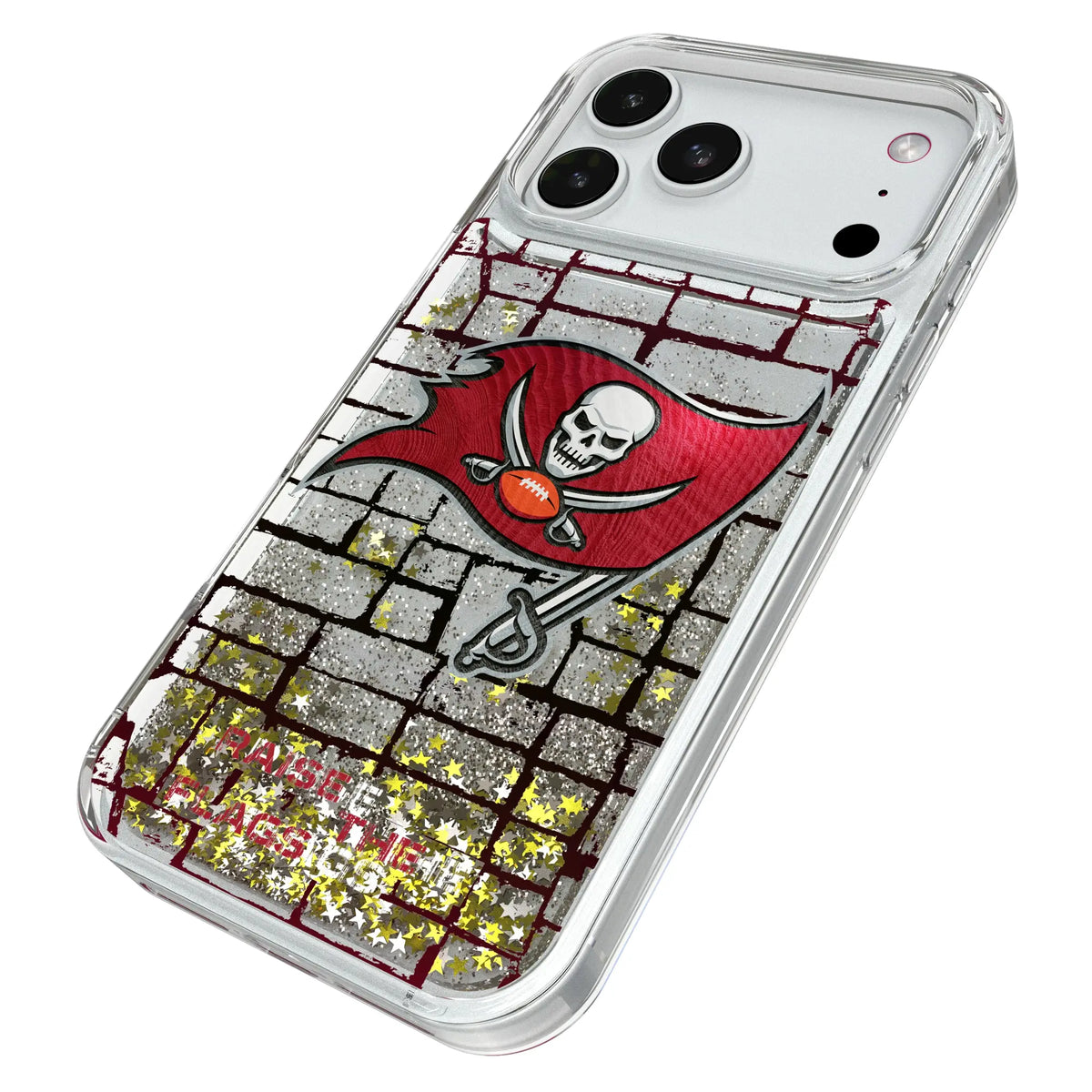 Tampa Bay Buccaneers Brick Glitter Phone Case for Apple iPhone