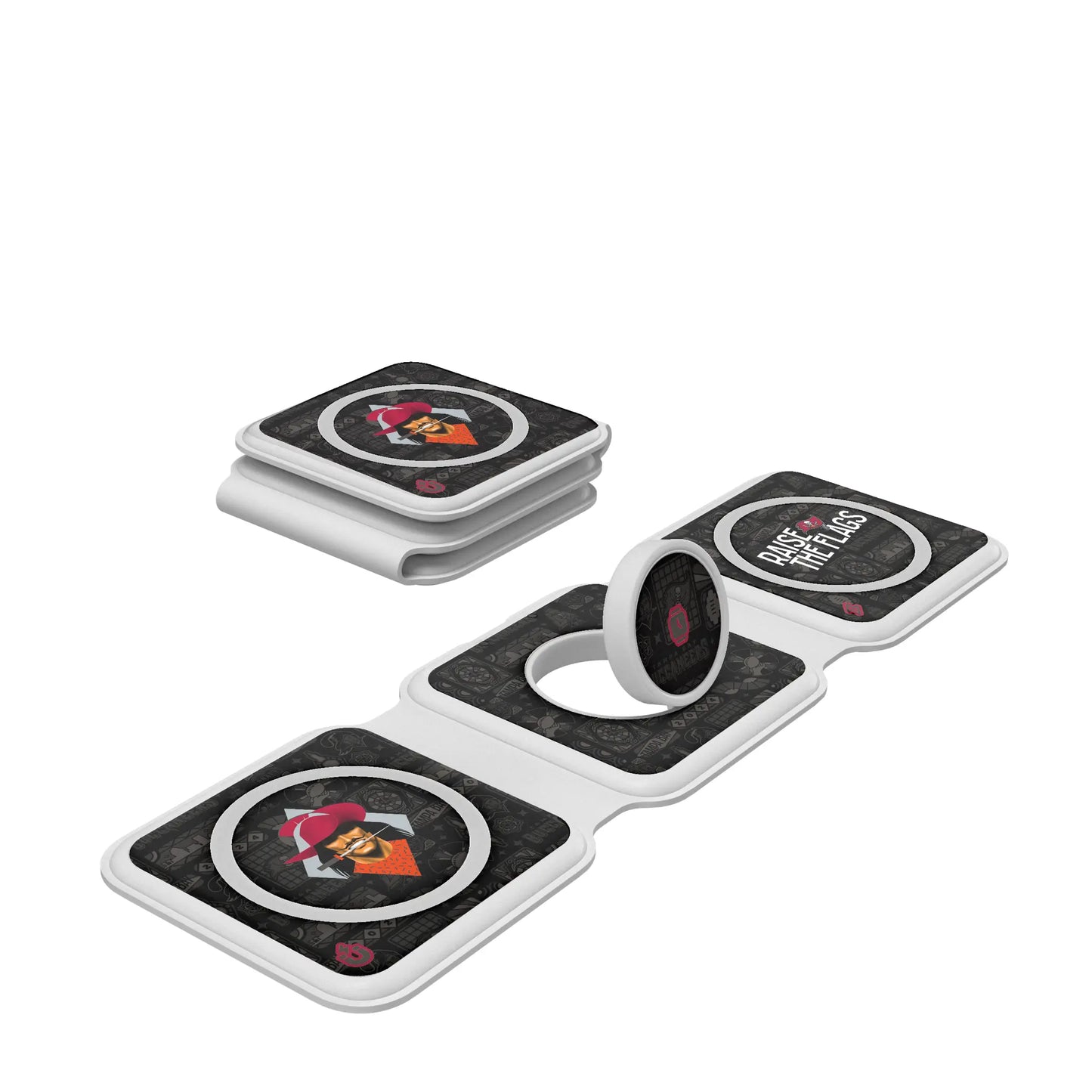 Tampa Bay Buccaneers Deco Foldable 3 in 1 Charger