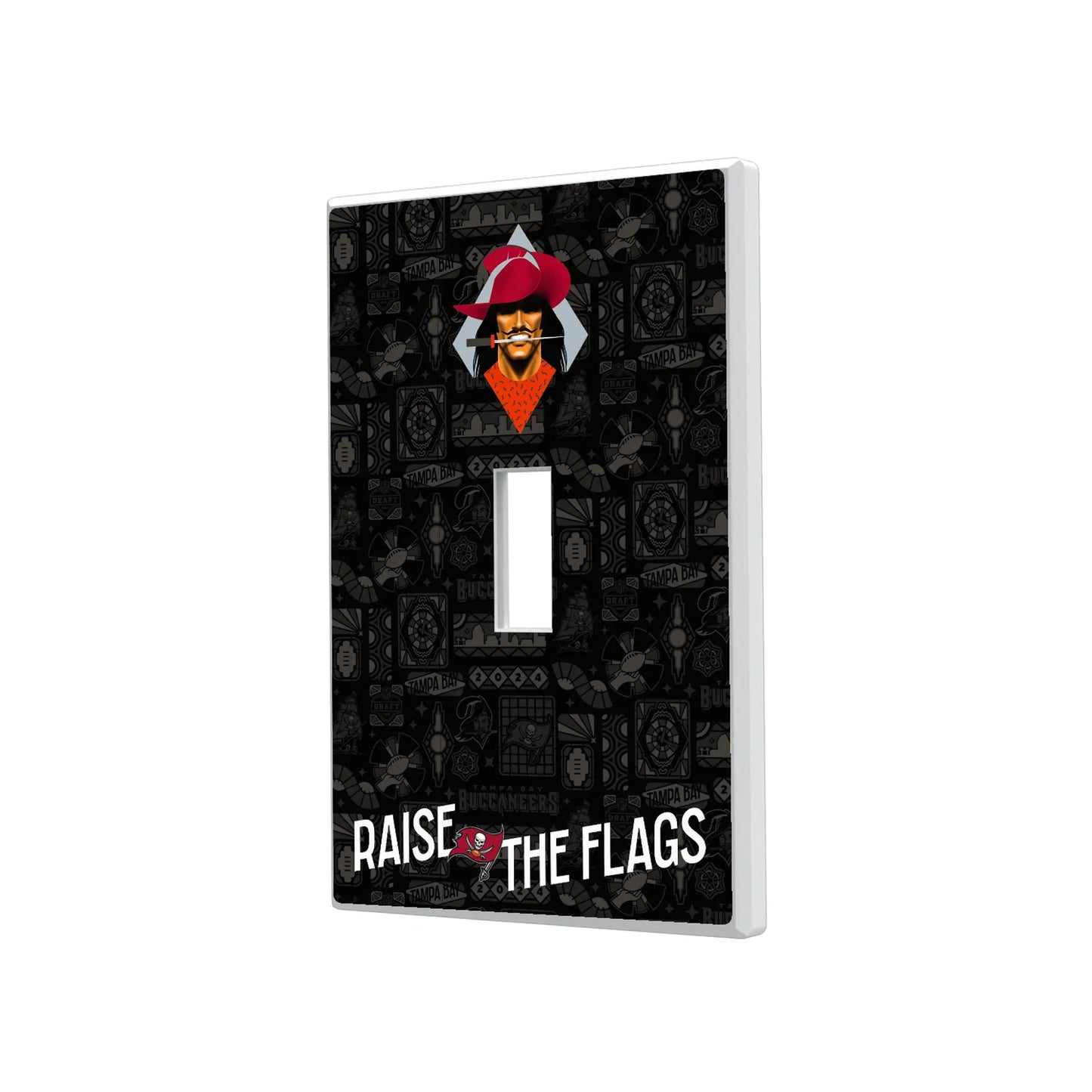 Tampa Bay Buccaneers Deco Hidden-Screw Light Switch Plate