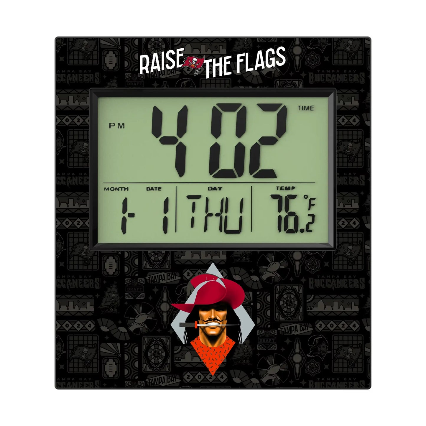 Tampa Bay Buccaneers Deco Wall Clock