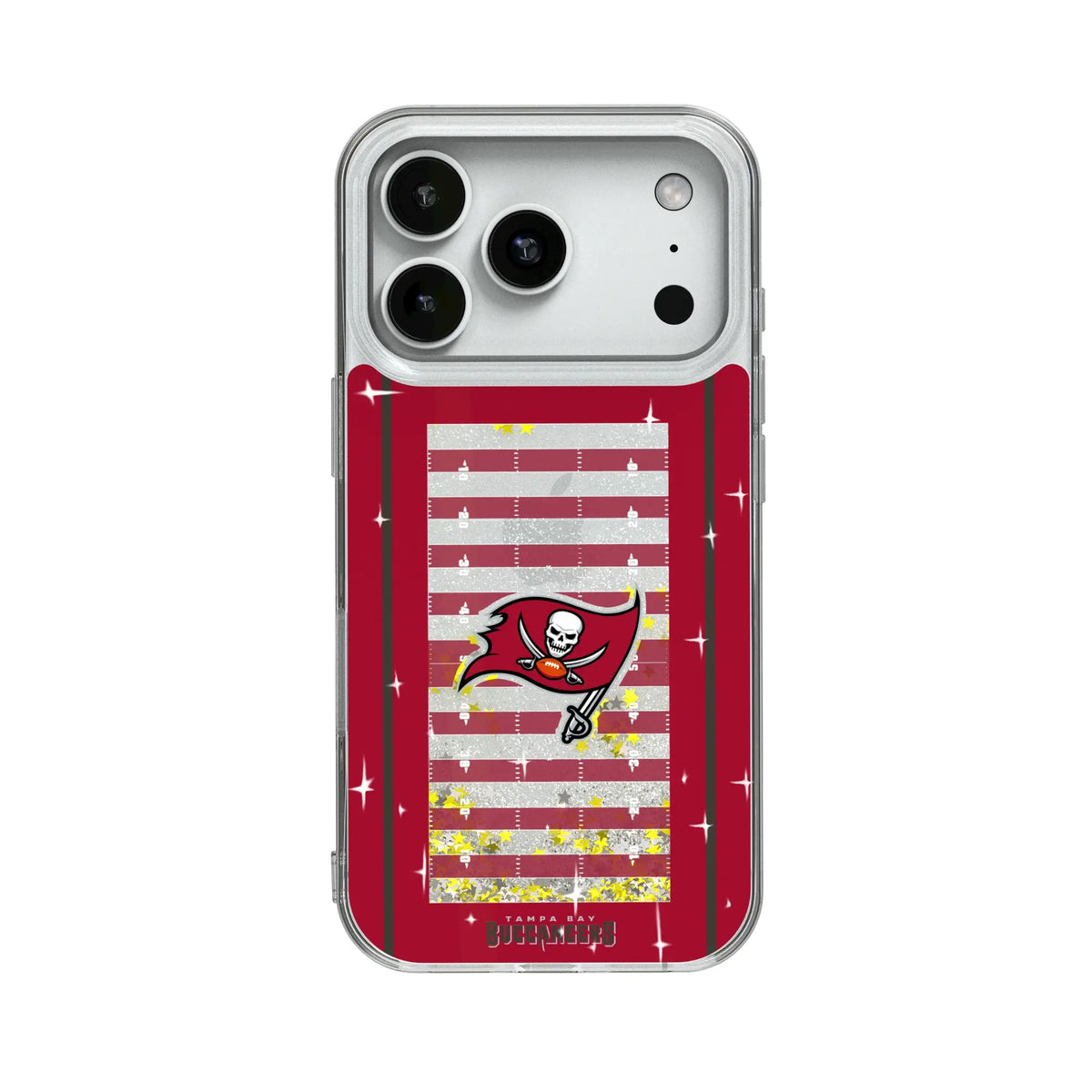 Tampa Bay Buccaneers Field Glitter Phone Case for Apple iPhone