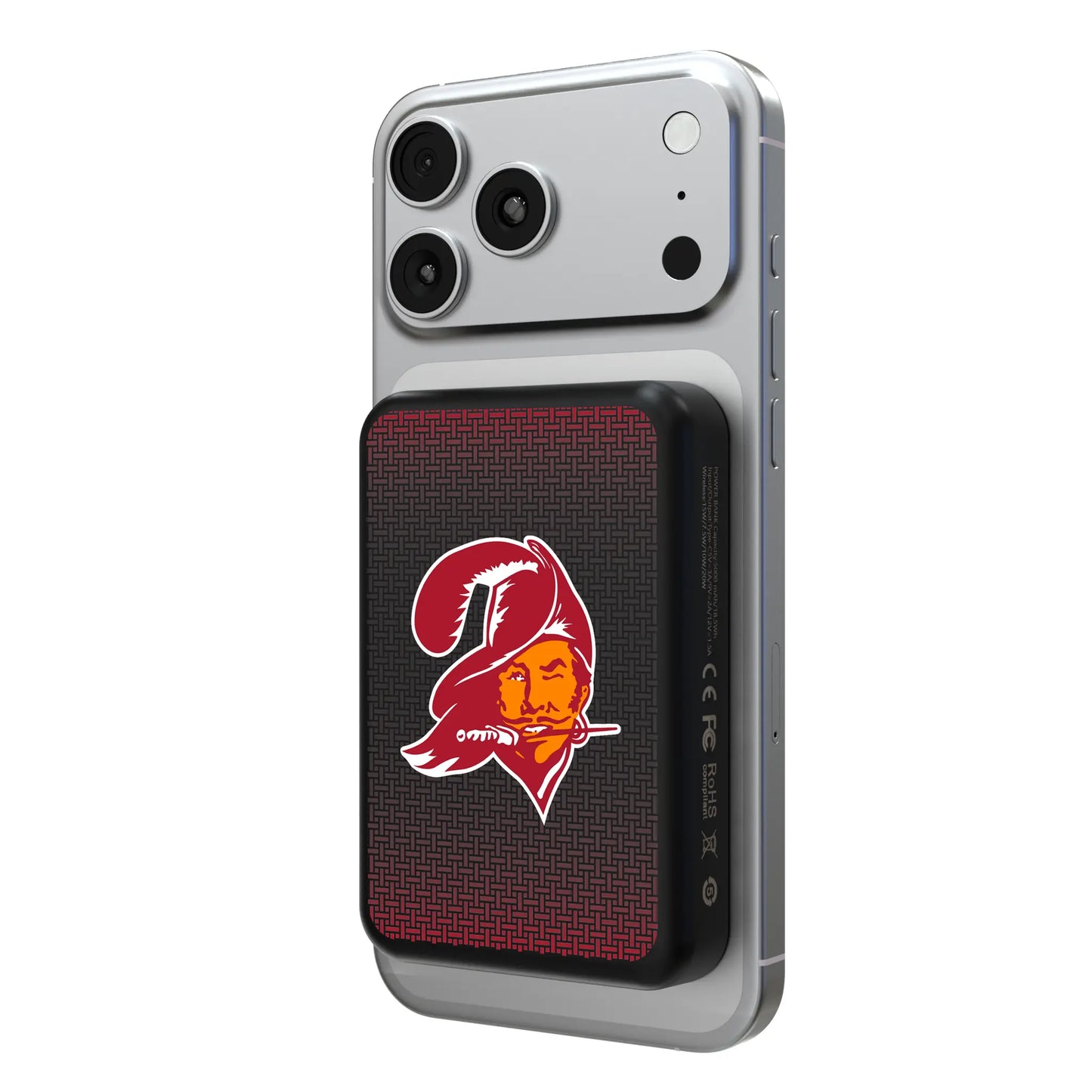 Tampa Bay Buccaneers Historic Collection Linen Wireless Mag Power Bank