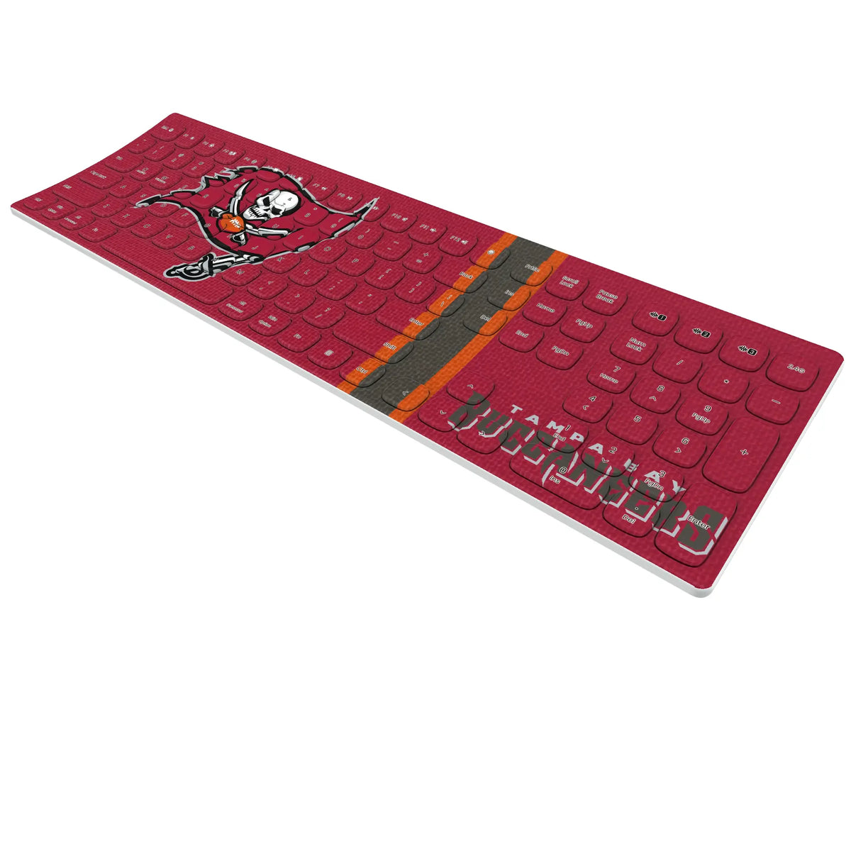Tampa Bay Buccaneers Stripe Curved Wireless Keyboard