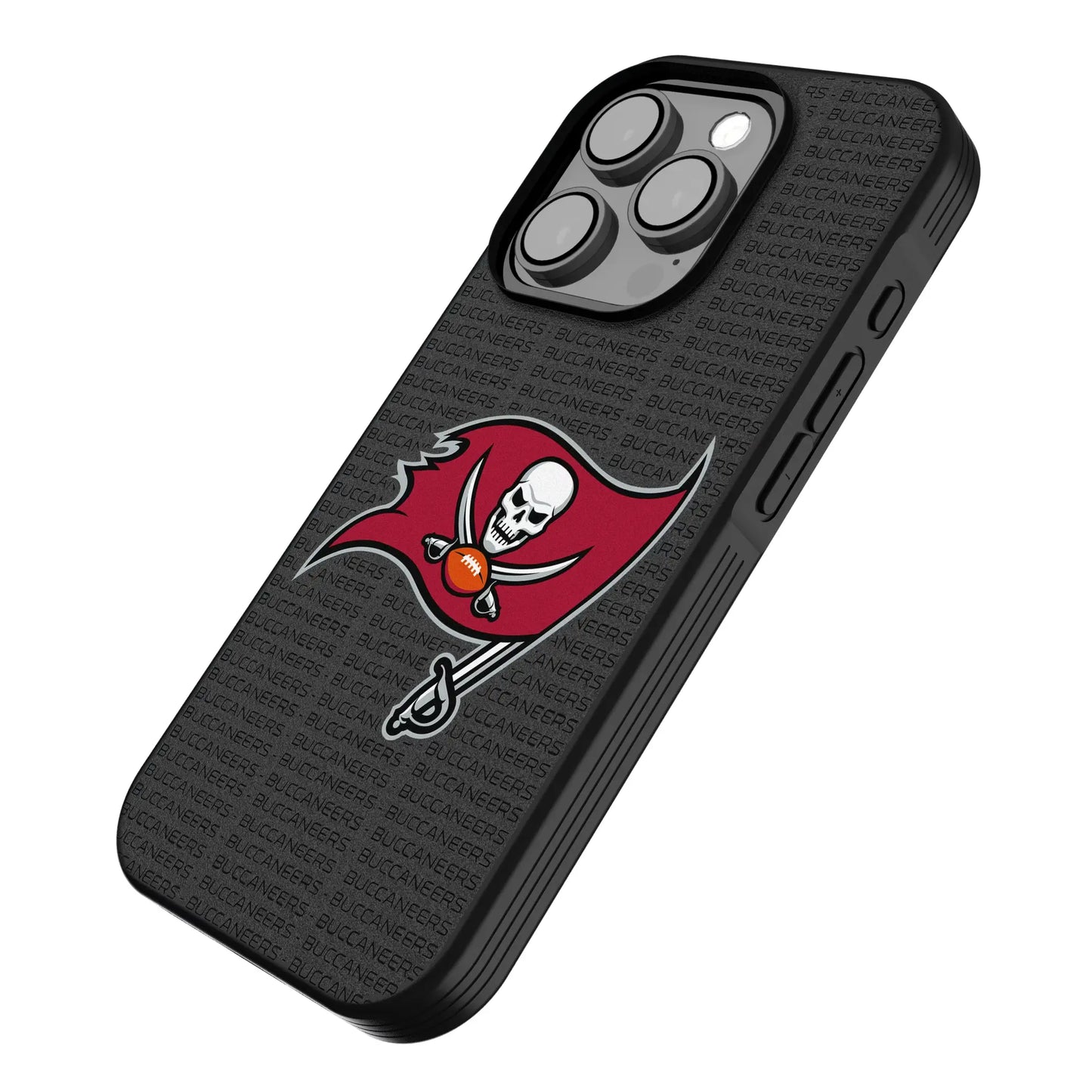 Tampa Bay Buccaneers Text Backdrop Bump Phone Case for Apple iPhone