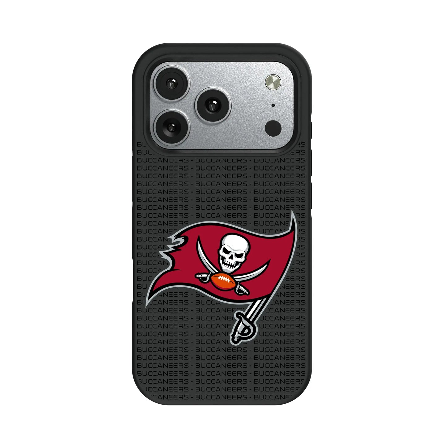 Tampa Bay Buccaneers Text Backdrop Bump Phone Case for Apple iPhone
