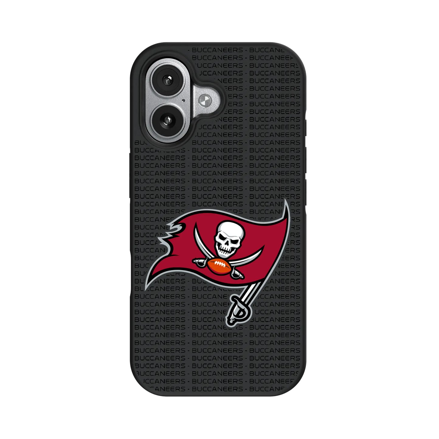 Tampa Bay Buccaneers Text Backdrop Bump Phone Case for Apple iPhone