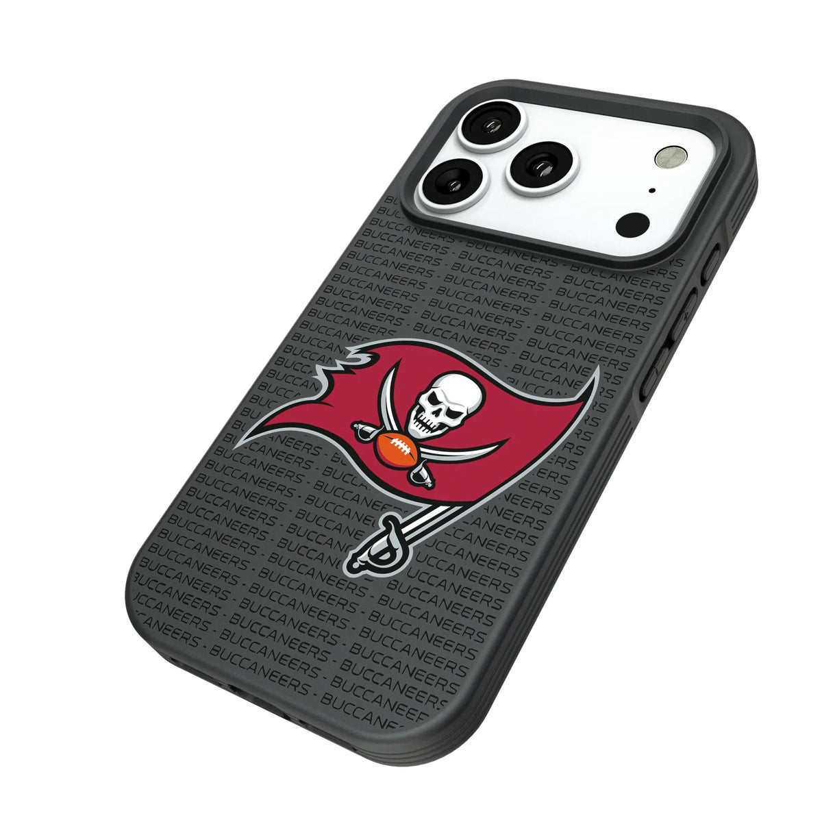 Tampa Bay Buccaneers Text Backdrop Bump Phone Case for Apple iPhone