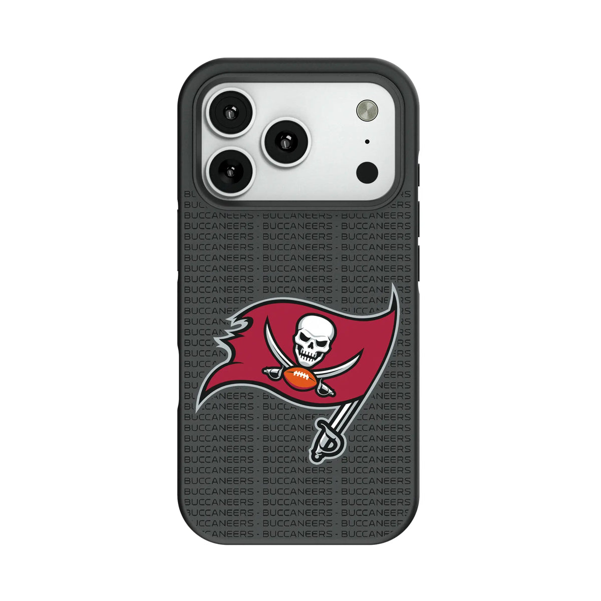 Tampa Bay Buccaneers Text Backdrop Bump Phone Case for Apple iPhone