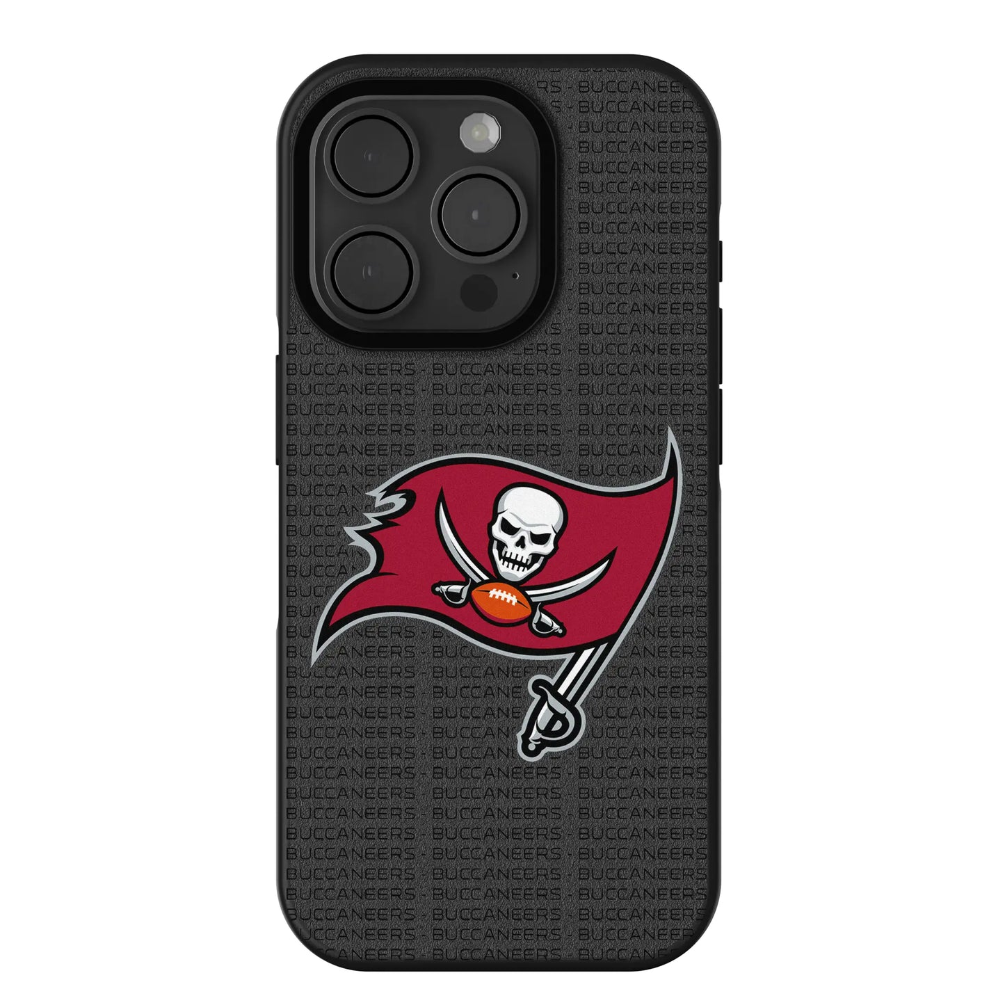 Tampa Bay Buccaneers Text Backdrop Bump Phone Case for Apple iPhone