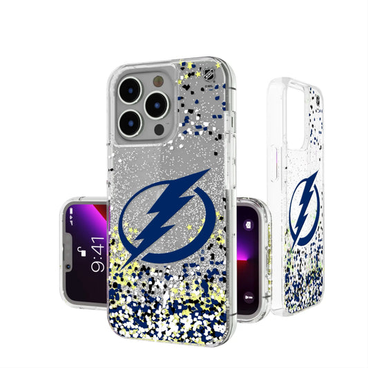 Tampa Bay Lightning Confetti Glitter Phone Case for Apple iPhone
