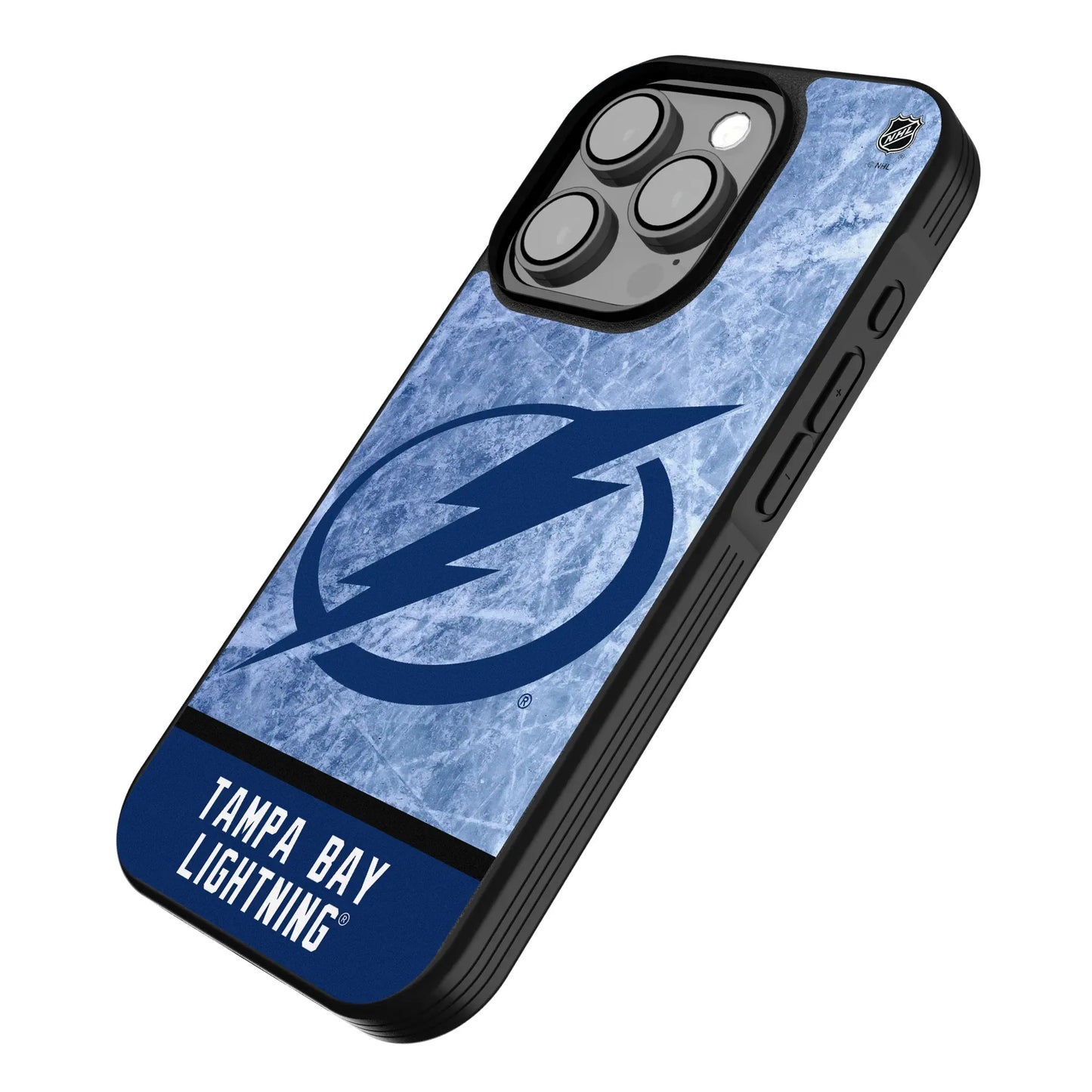 Tampa Bay Lightning Ice Wordmark Bump Phone Case for Apple iPhone