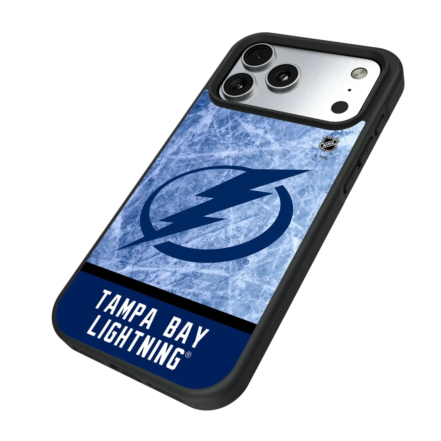 Tampa Bay Lightning Ice Wordmark Bump Phone Case for Apple iPhone