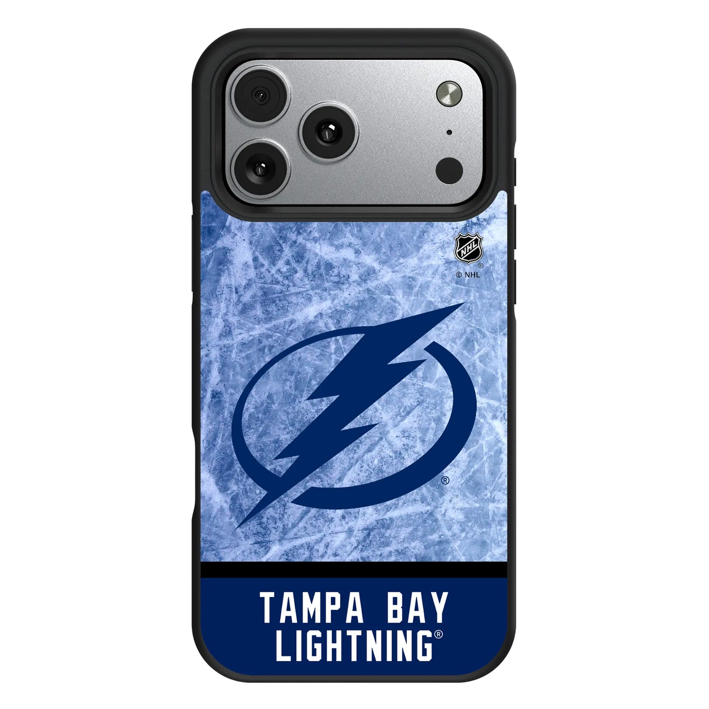 Tampa Bay Lightning Ice Wordmark Bump Phone Case for Apple iPhone
