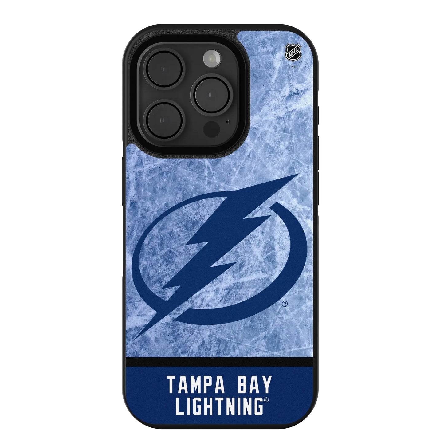 Tampa Bay Lightning Ice Wordmark Bump Phone Case for Apple iPhone
