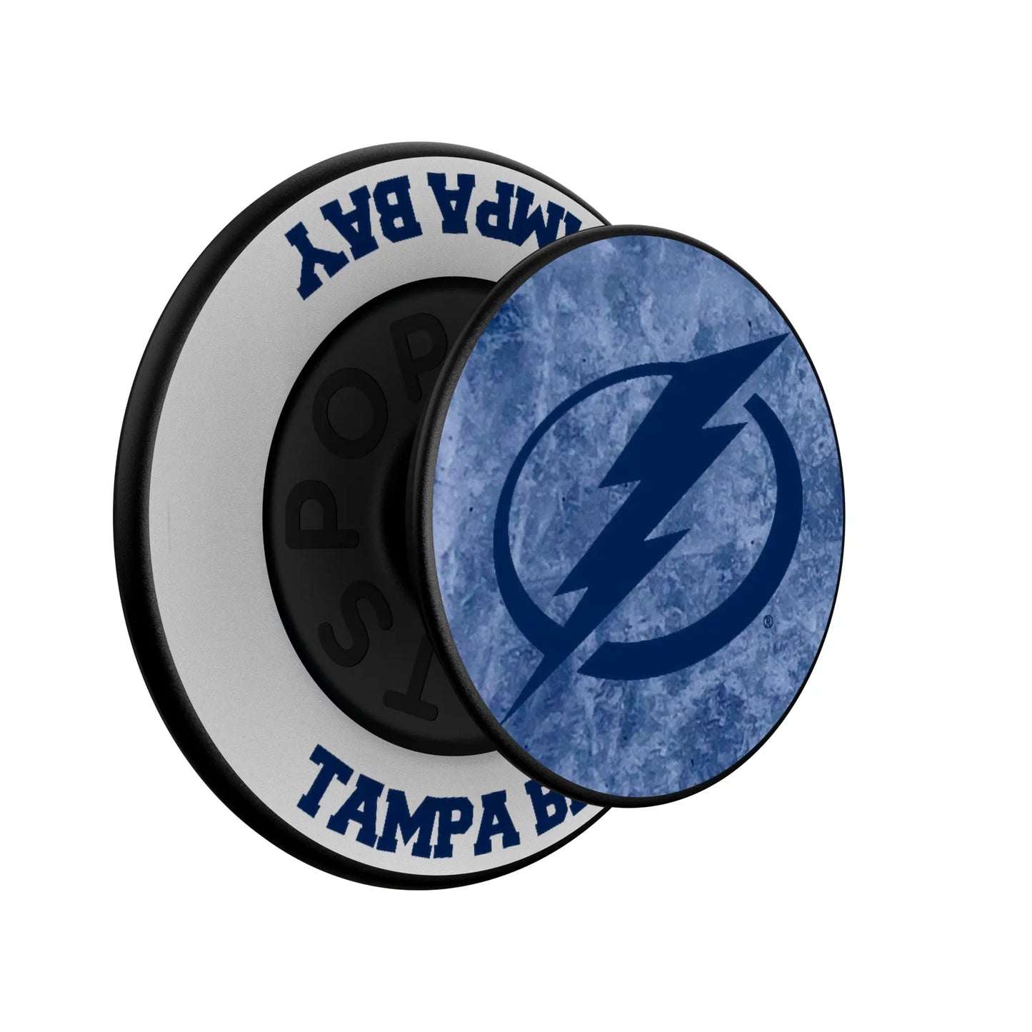 Tampa Bay Lightning Ice Wordmark PopSockets Magnetic Phone Grip and Stand