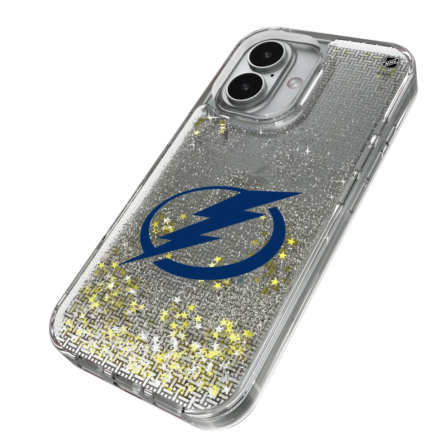 Tampa Bay Lightning Linen Glitter Phone Case for Apple iPhone