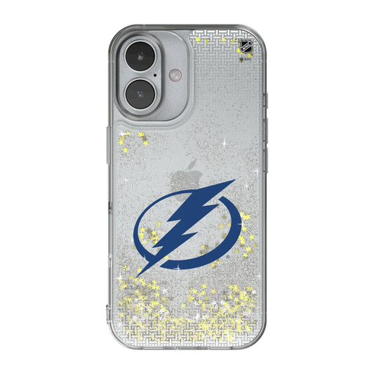 Tampa Bay Lightning Linen Glitter Phone Case for Apple iPhone