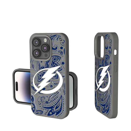 Tampa Bay Lightning Paisley Soft Touch Phone Case for Apple iPhone