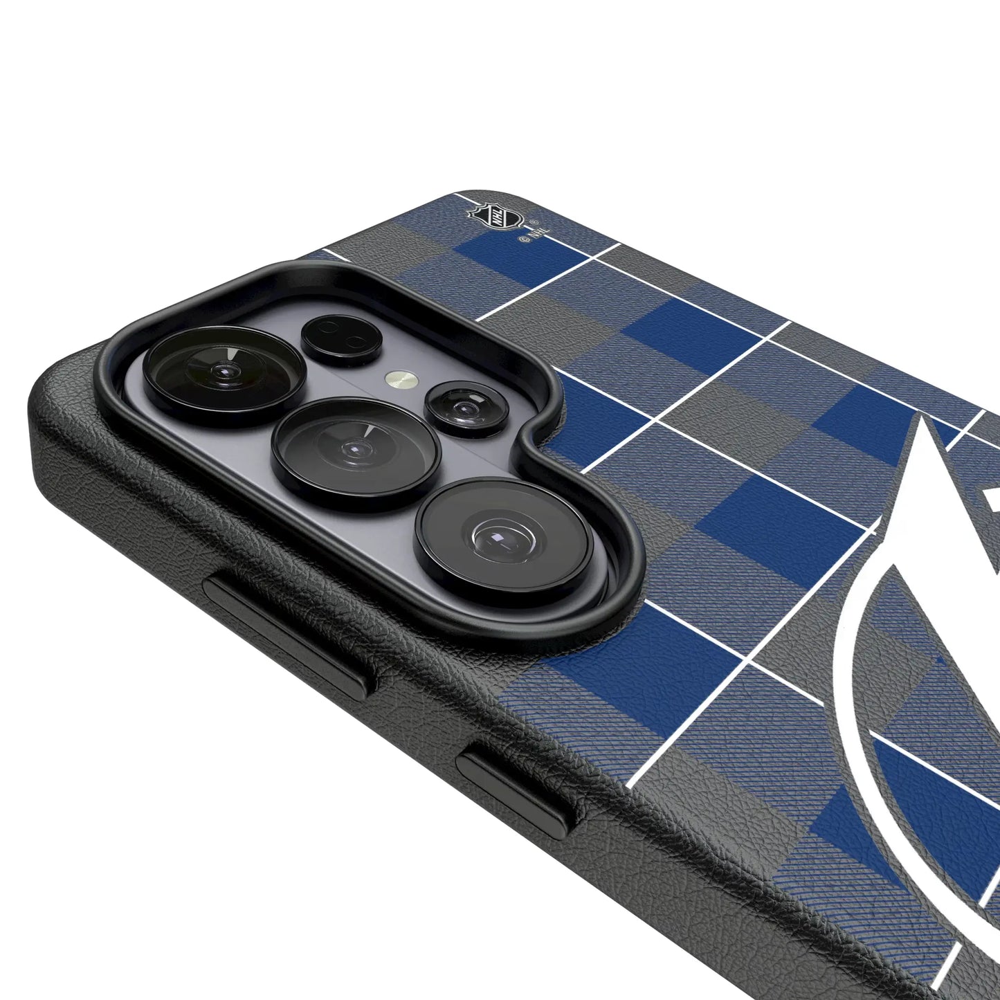 Tampa Bay Lightning Plaid MagSafe Compatible Phone Case for Samsung Galaxy