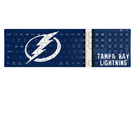 Tampa Bay Lightning Stripe Curved Wireless Keyboard