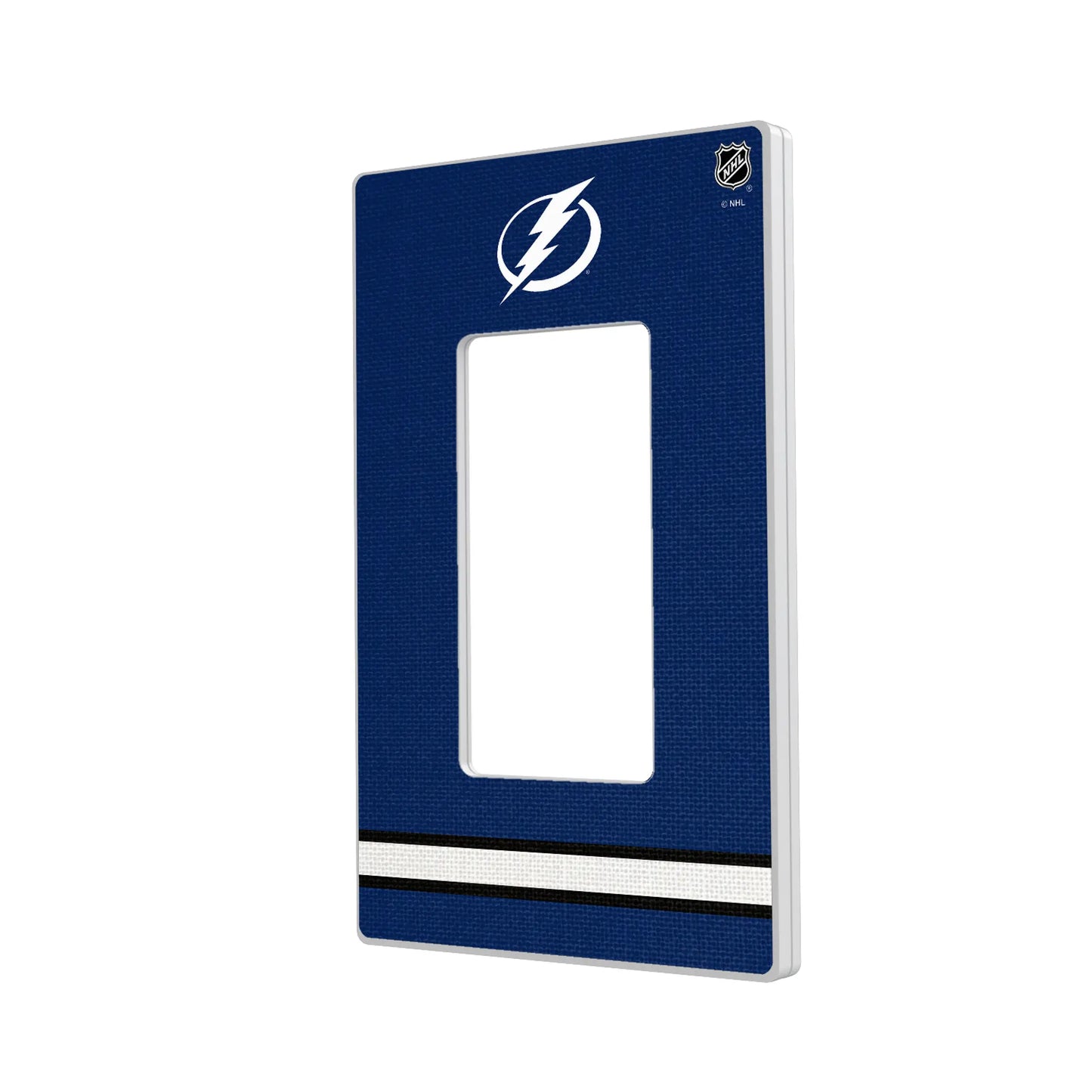 Tampa Bay Lightning Stripe Hidden-Screw Light Switch Plate