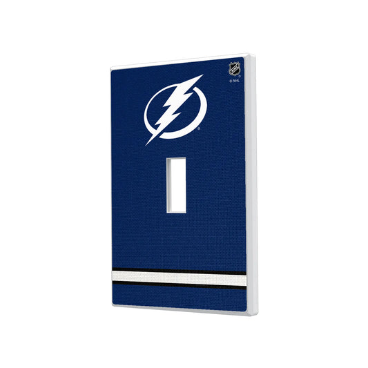 Tampa Bay Lightning Stripe Hidden-Screw Light Switch Plate