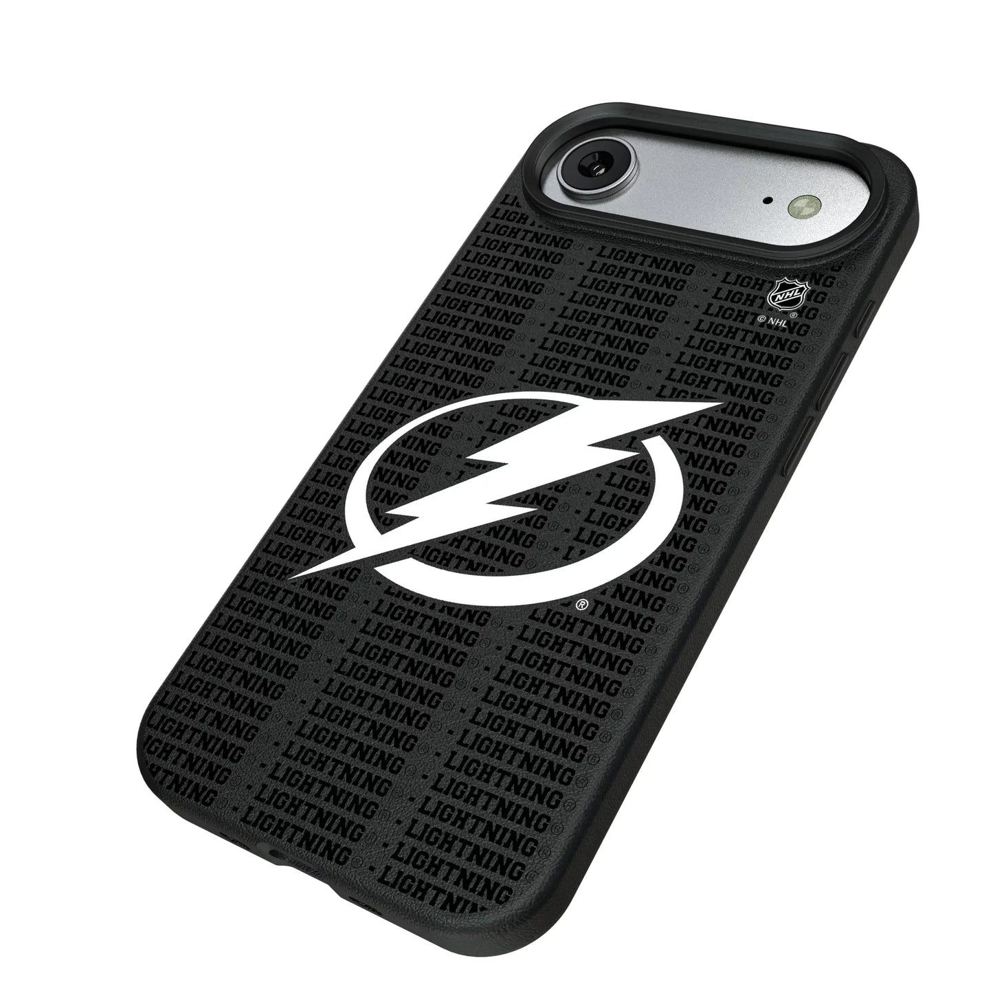 Tampa Bay Lightning Text Backdrop MagSafe Compatible Phone Case for Apple iPhone
