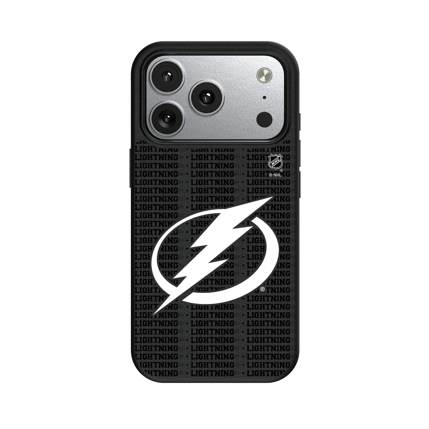Tampa Bay Lightning Text Backdrop MagSafe Compatible Phone Case for Apple iPhone