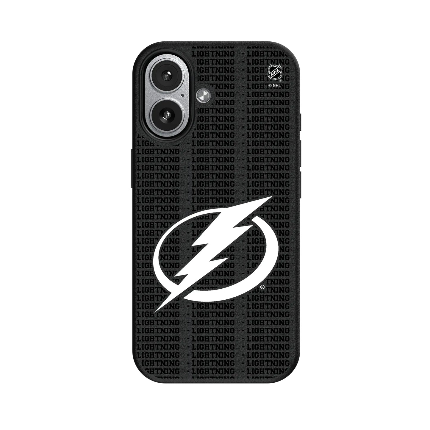 Tampa Bay Lightning Text Backdrop MagSafe Compatible Phone Case for Apple iPhone