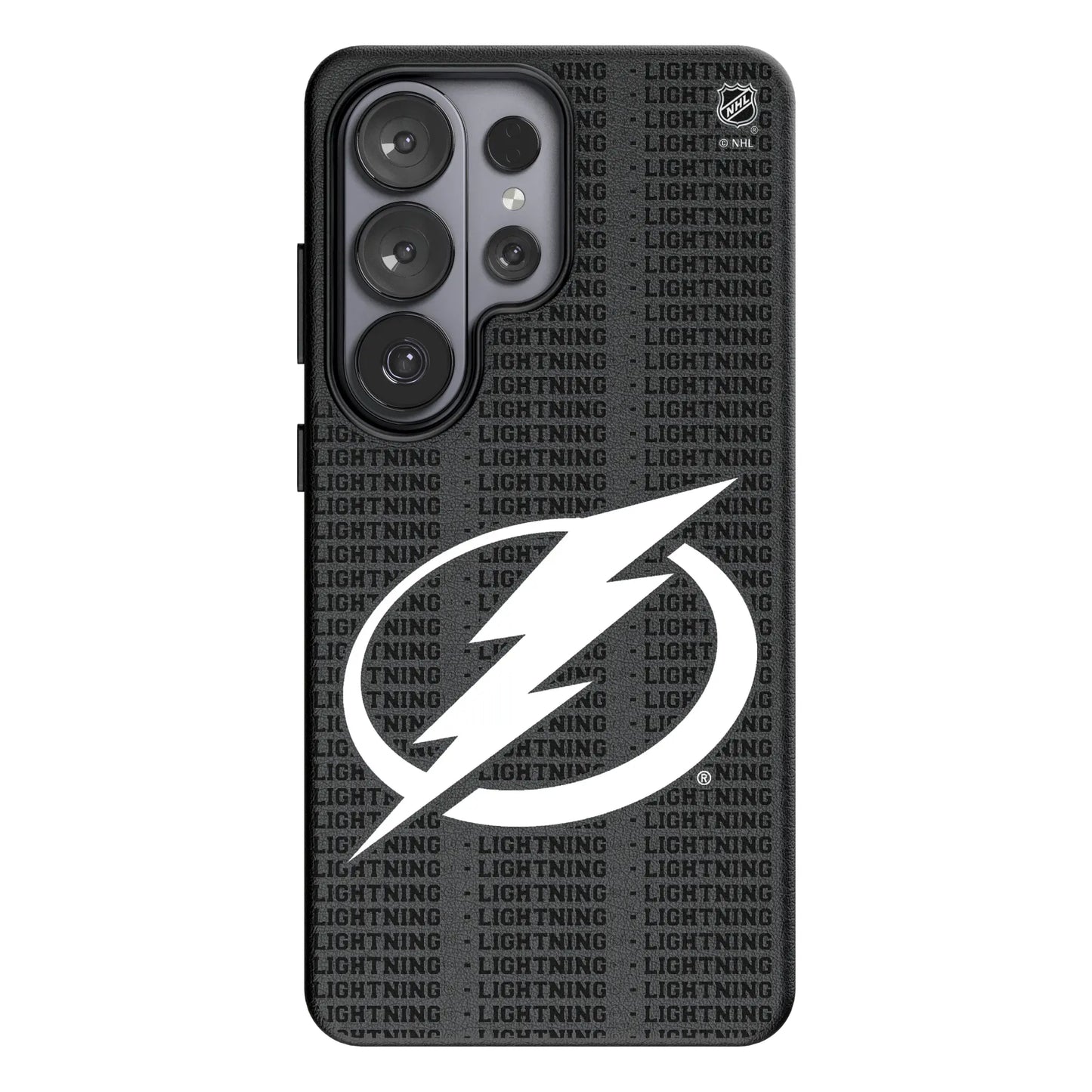 Tampa Bay Lightning Text Backdrop MagSafe Compatible Phone Case for Samsung Galaxy