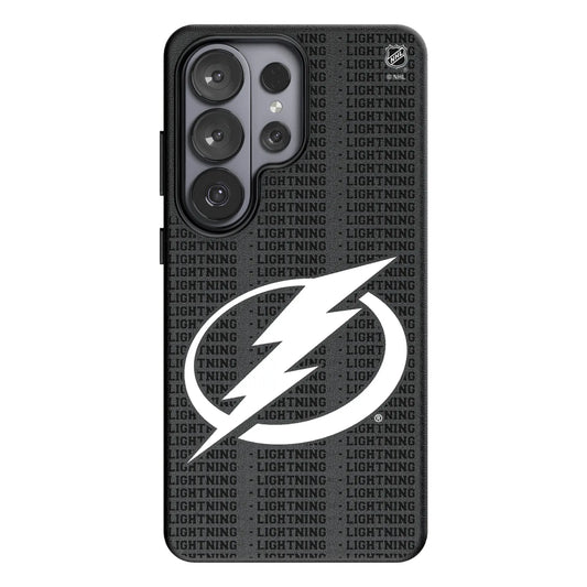 Tampa Bay Lightning Text Backdrop MagSafe Compatible Phone Case for Samsung Galaxy