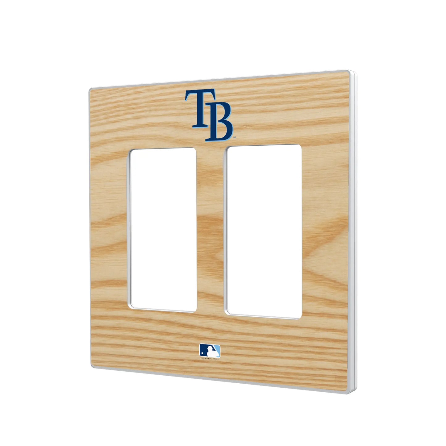 Tampa Bay Rays Baseball Bat Hidden-Screw Light Switch Plate