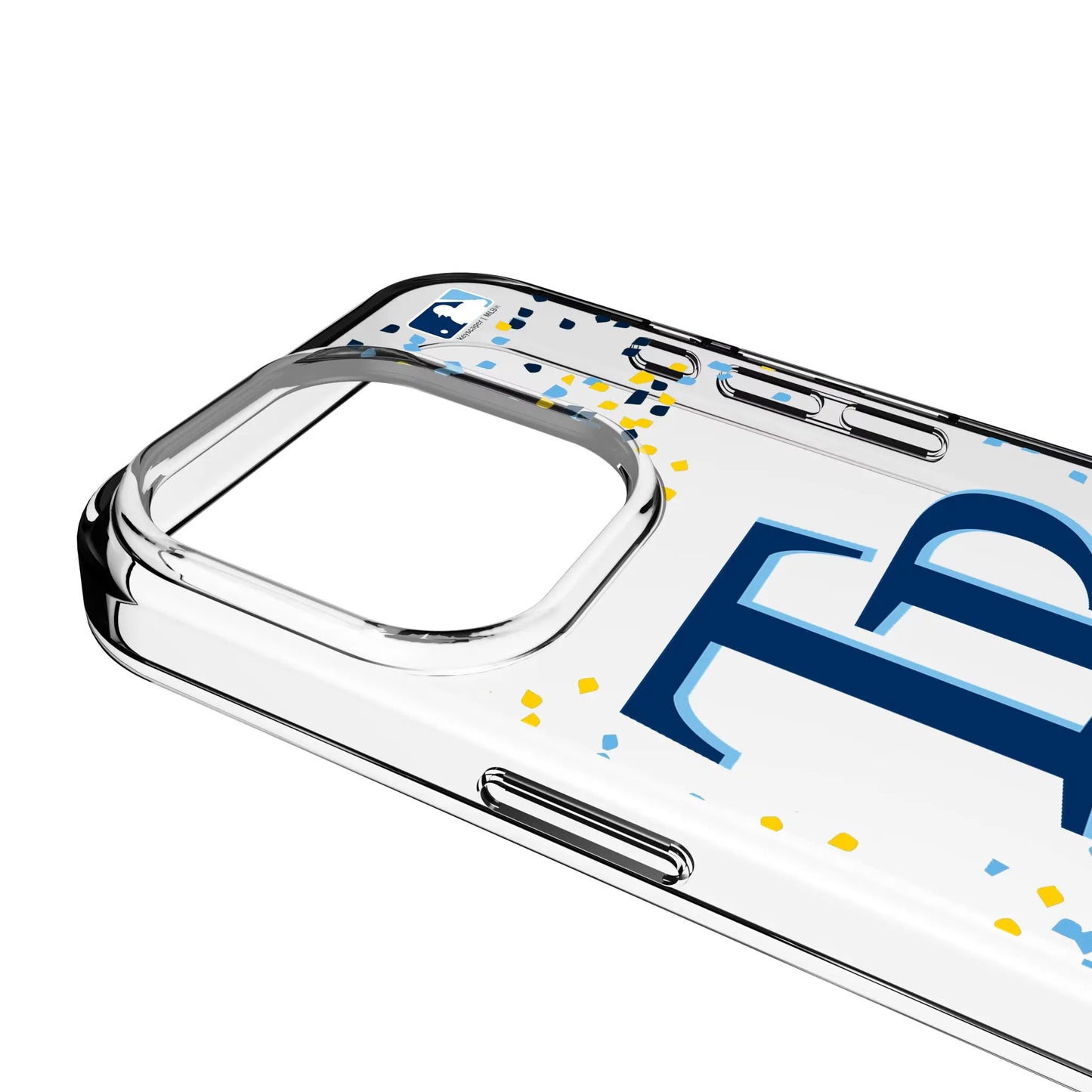 Tampa Bay Rays Confetti Clear Phone Case for Apple iPhone