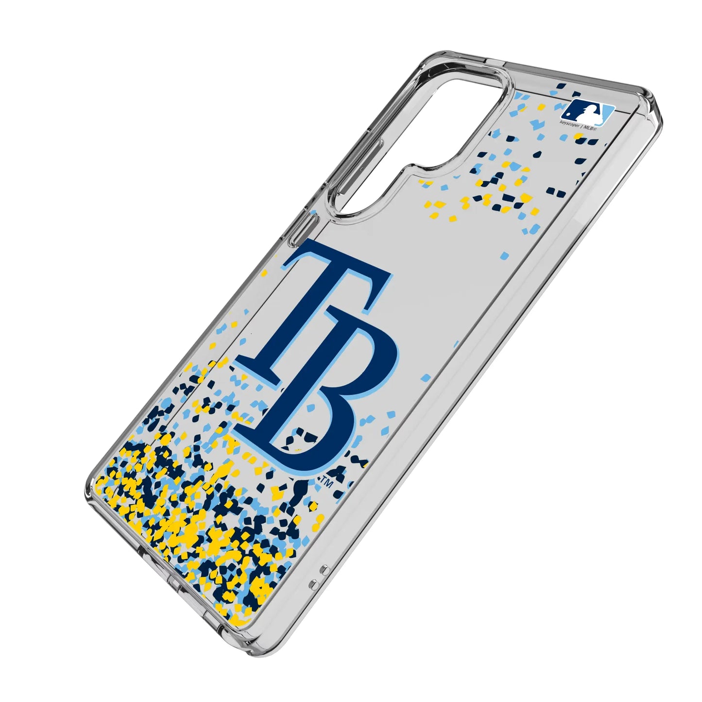 Tampa Bay Rays Confetti Clear Phone Case for Samsung Galaxy