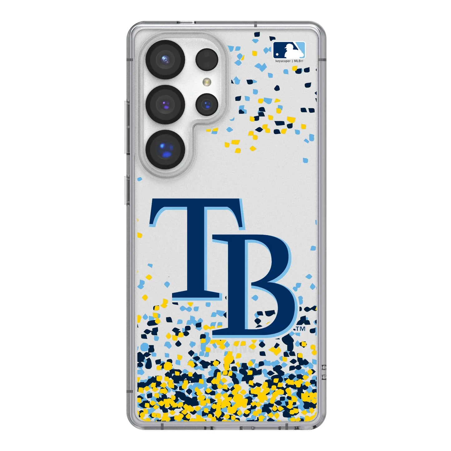 Tampa Bay Rays Confetti Clear Phone Case for Samsung Galaxy